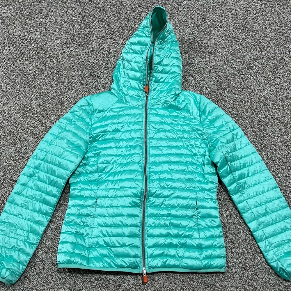 Save the Duck Women’s Hooded lightweight Puffer Jacket - Picture 5 of 5